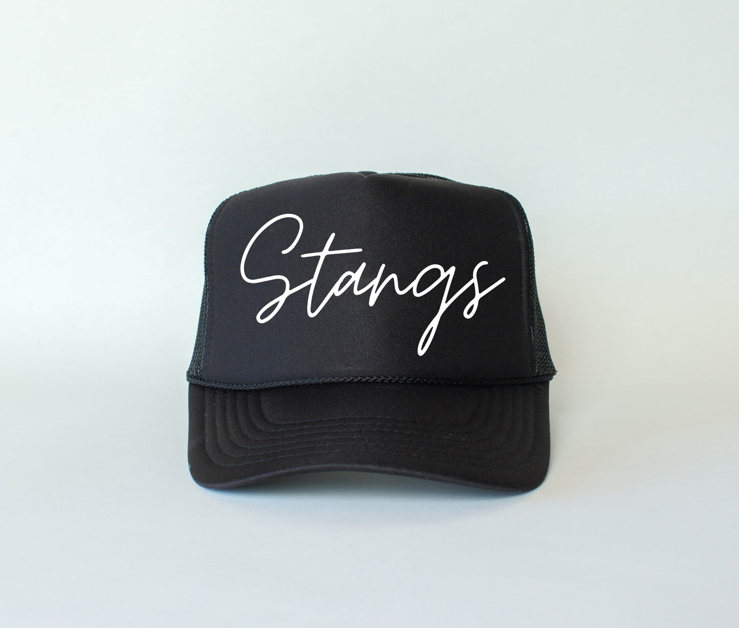 Stangs Cursive Trucker Hat