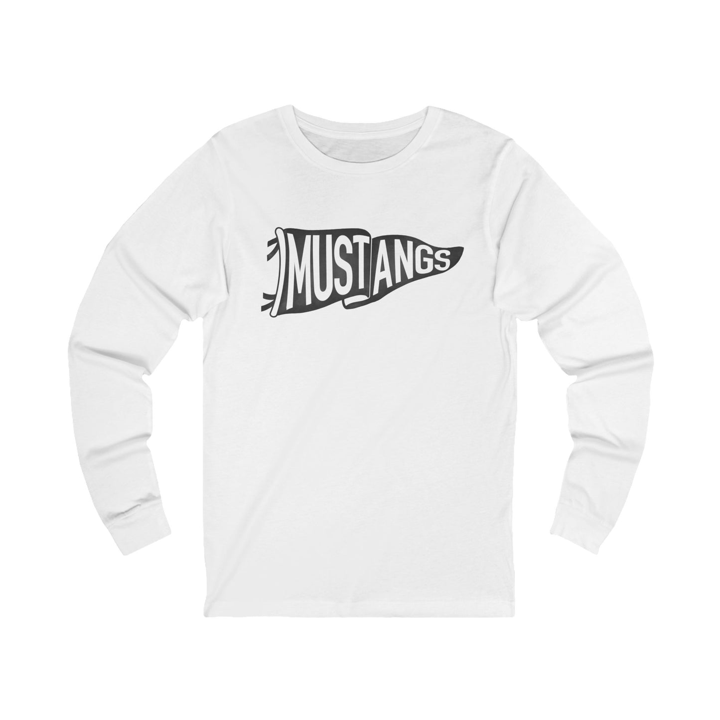 Mustangs Pennant Long Sleeve T-Shirt