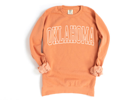 Oklahoma Block Outline Sweatshirt