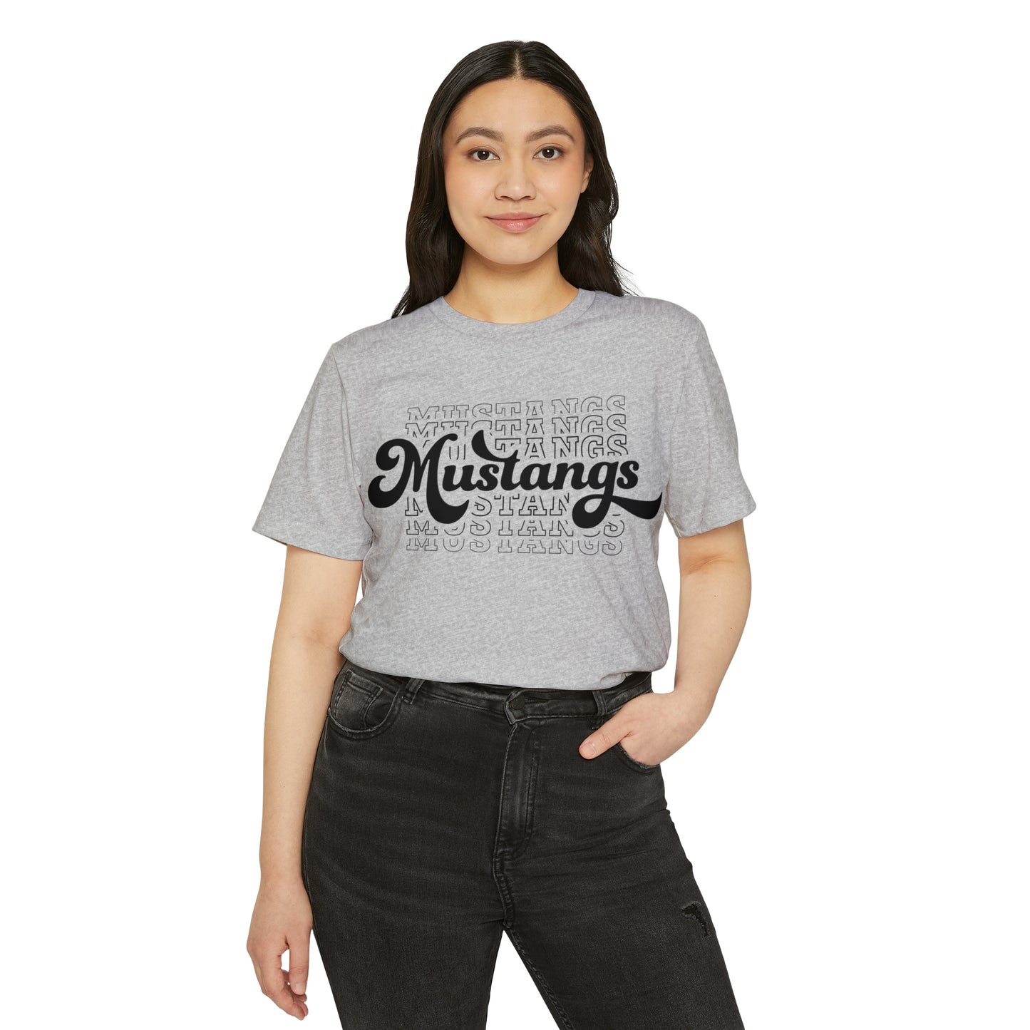 Mustangs Retro Print Tee