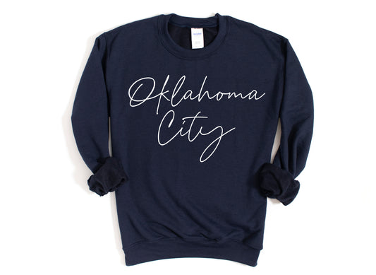 Oklahoma City Cursive Sweatshirt