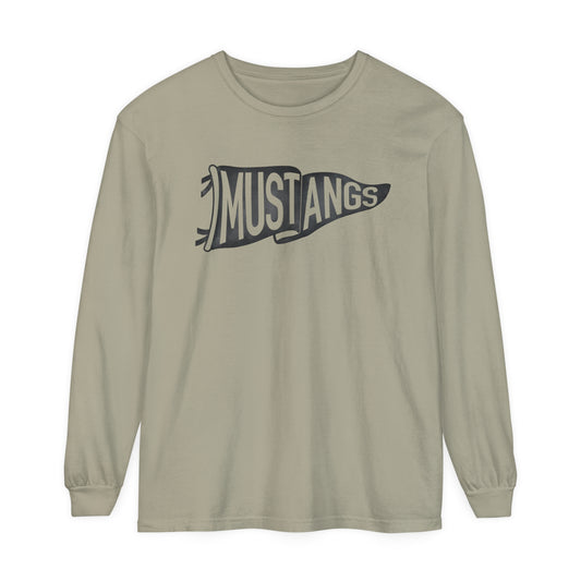 Mustangs Pennant Long Sleeve T-Shirt