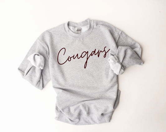Cougars Cursive Sweatshirt