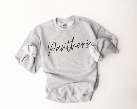 Panthers Cursive Sweatshirt