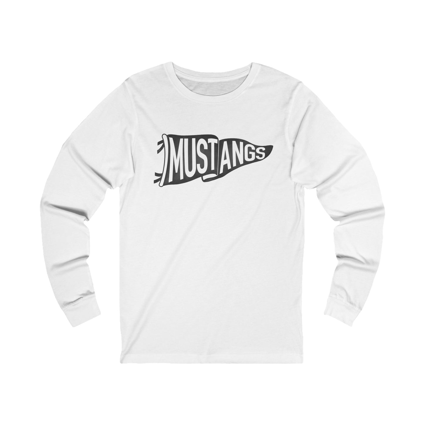 Mustangs Pennant Long Sleeve T-Shirt