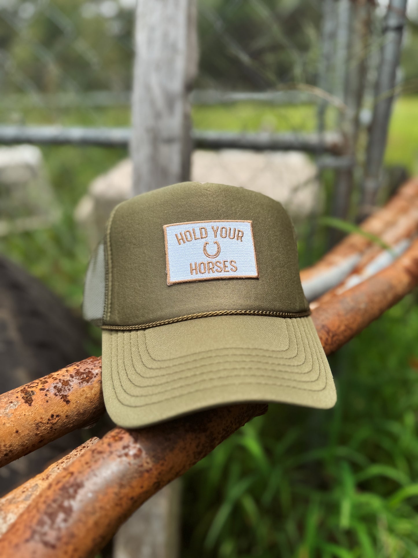 Hold Your Horses Patch Trucker Hat **Preorder**