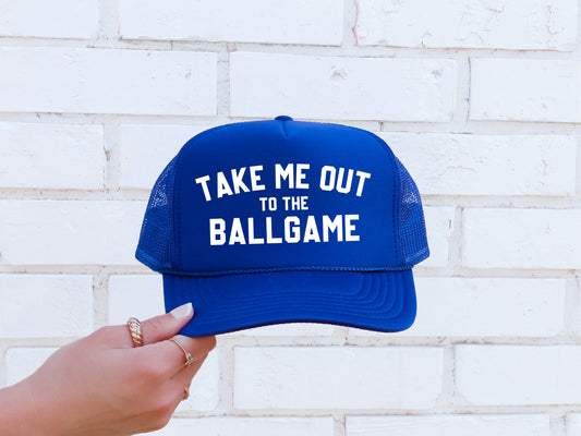 Take Me Out To The Ballgame Trucker Hat
