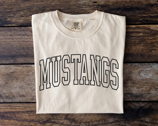 Mustangs Block Tee