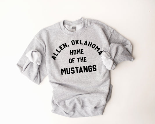 Home of The Mustangs Sweatshirt