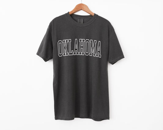 Oklahoma Block Outline Tee