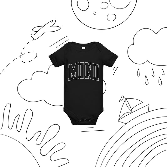 Mini Block Outline Onesie