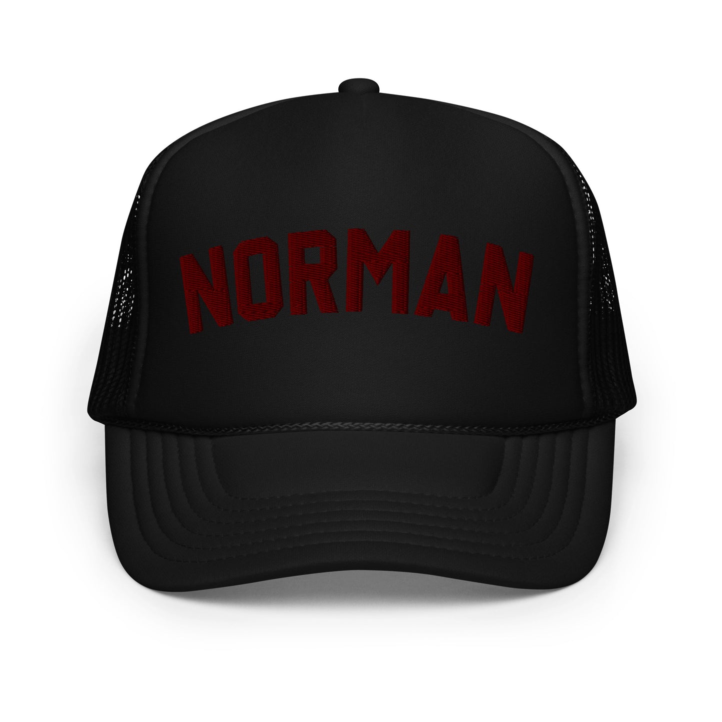 Norman Embroidered Foam Trucker Hat