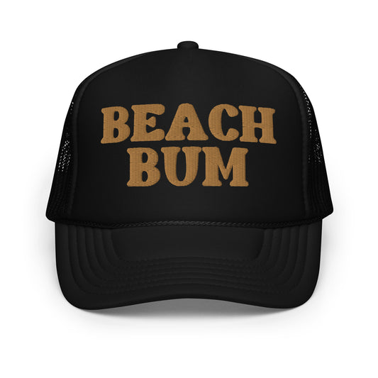 Beach Bum Embroidered Foam Trucker Hat