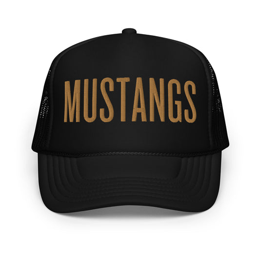 Mustangs Embroidered Foam Trucker Hat