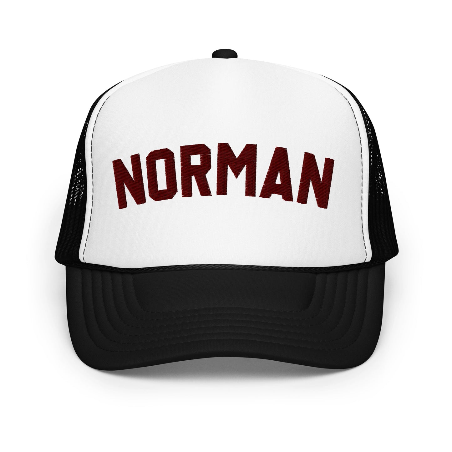 Norman Embroidered Foam Trucker Hat