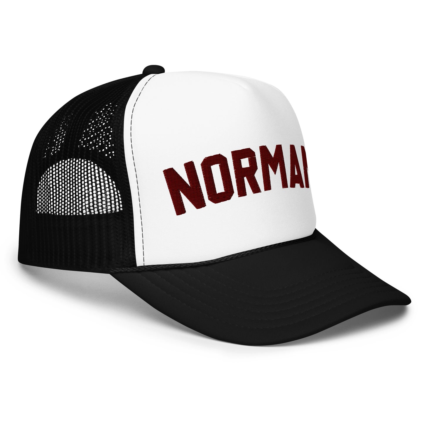 Norman Embroidered Foam Trucker Hat