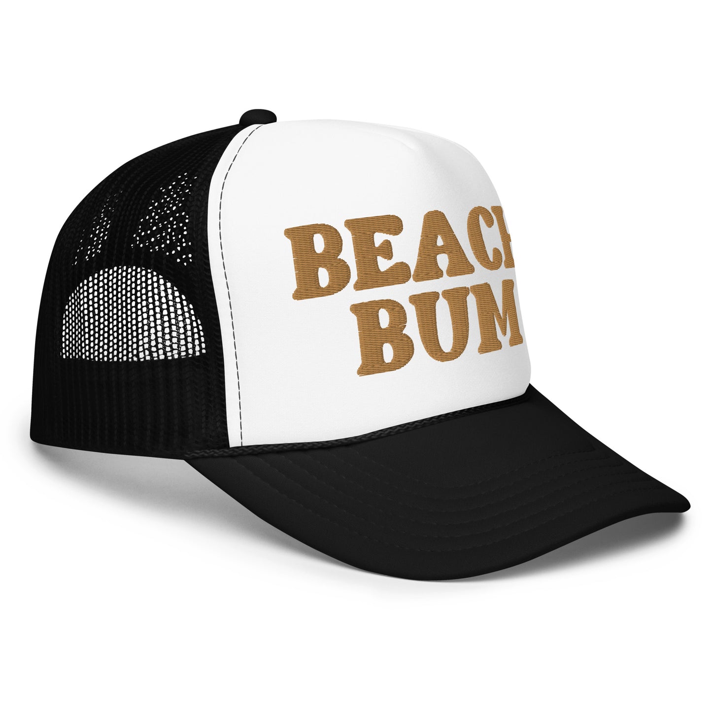 Beach Bum Embroidered Foam Trucker Hat