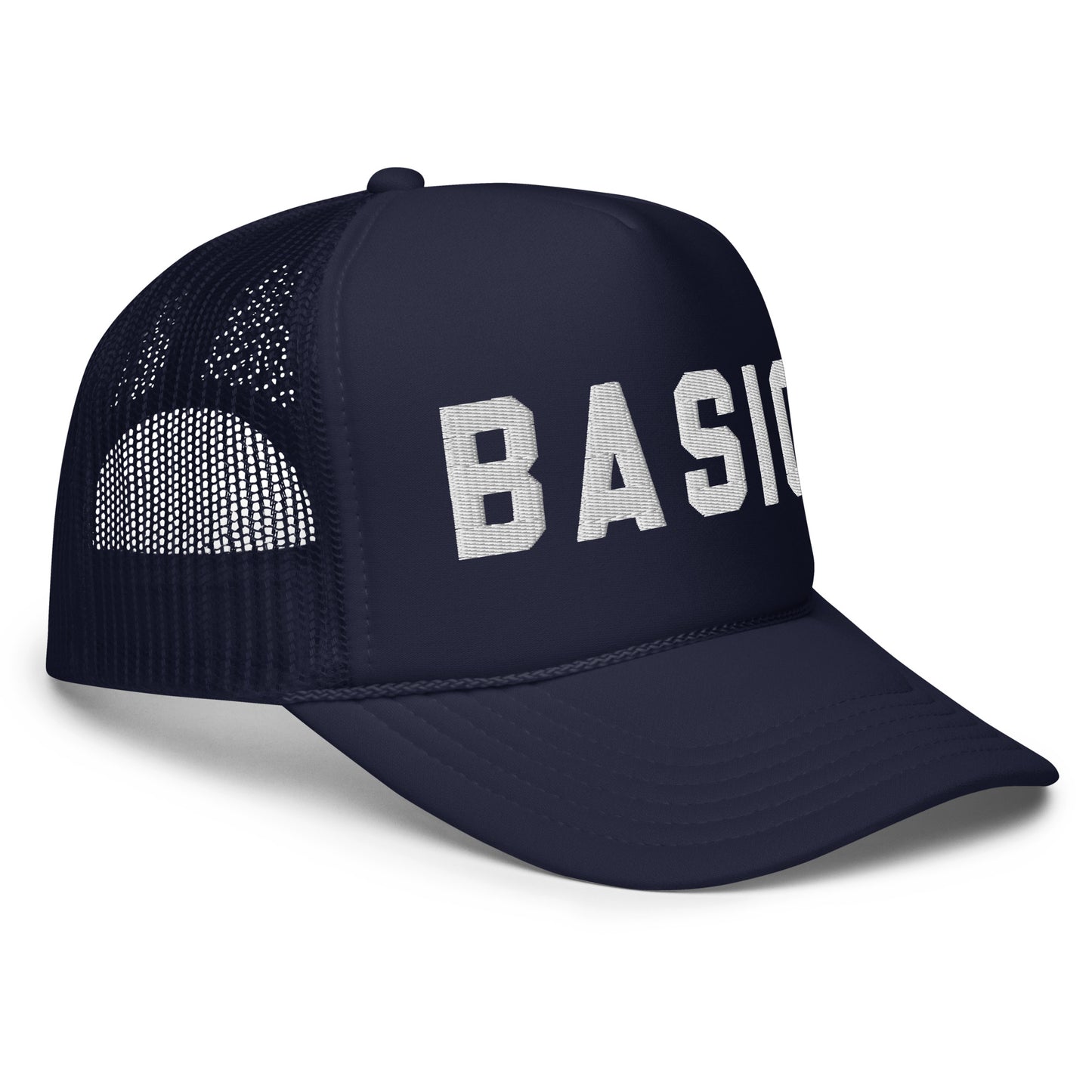 Basic Embroidered Foam Trucker Hat