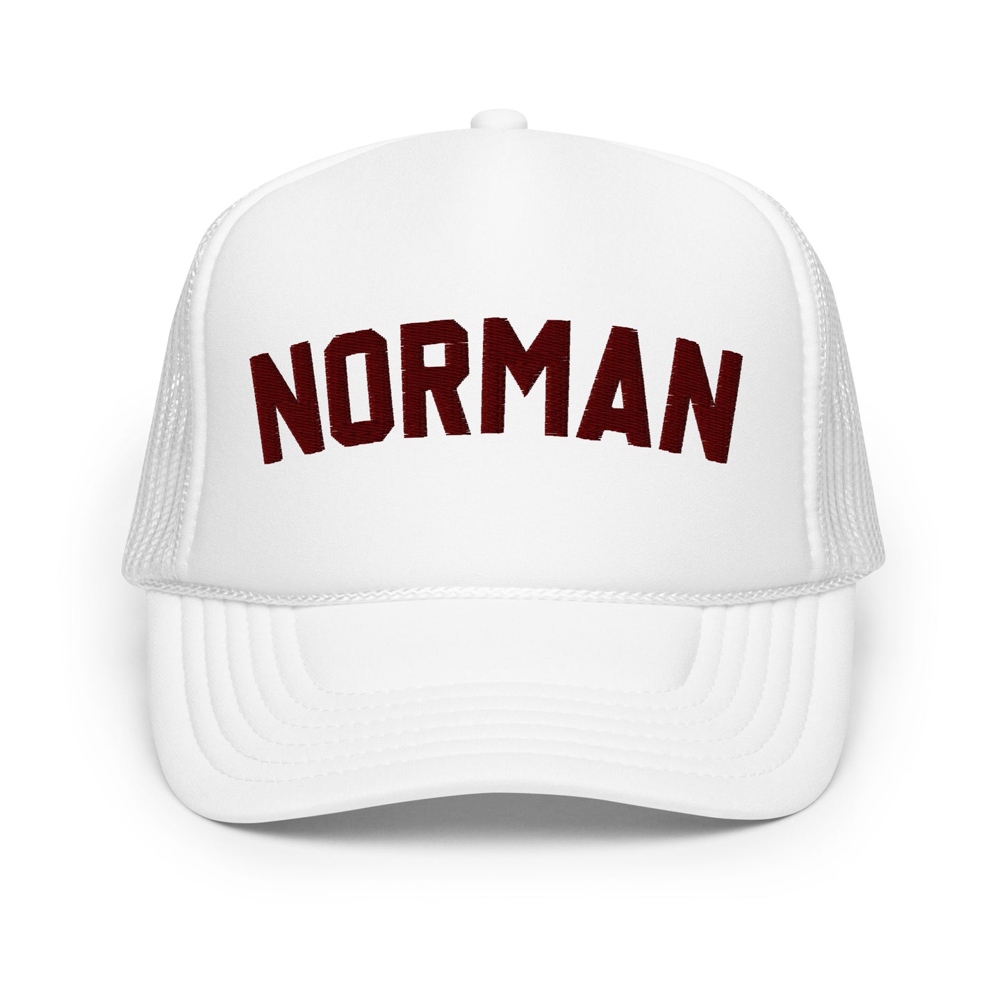 Norman Embroidered Foam Trucker Hat