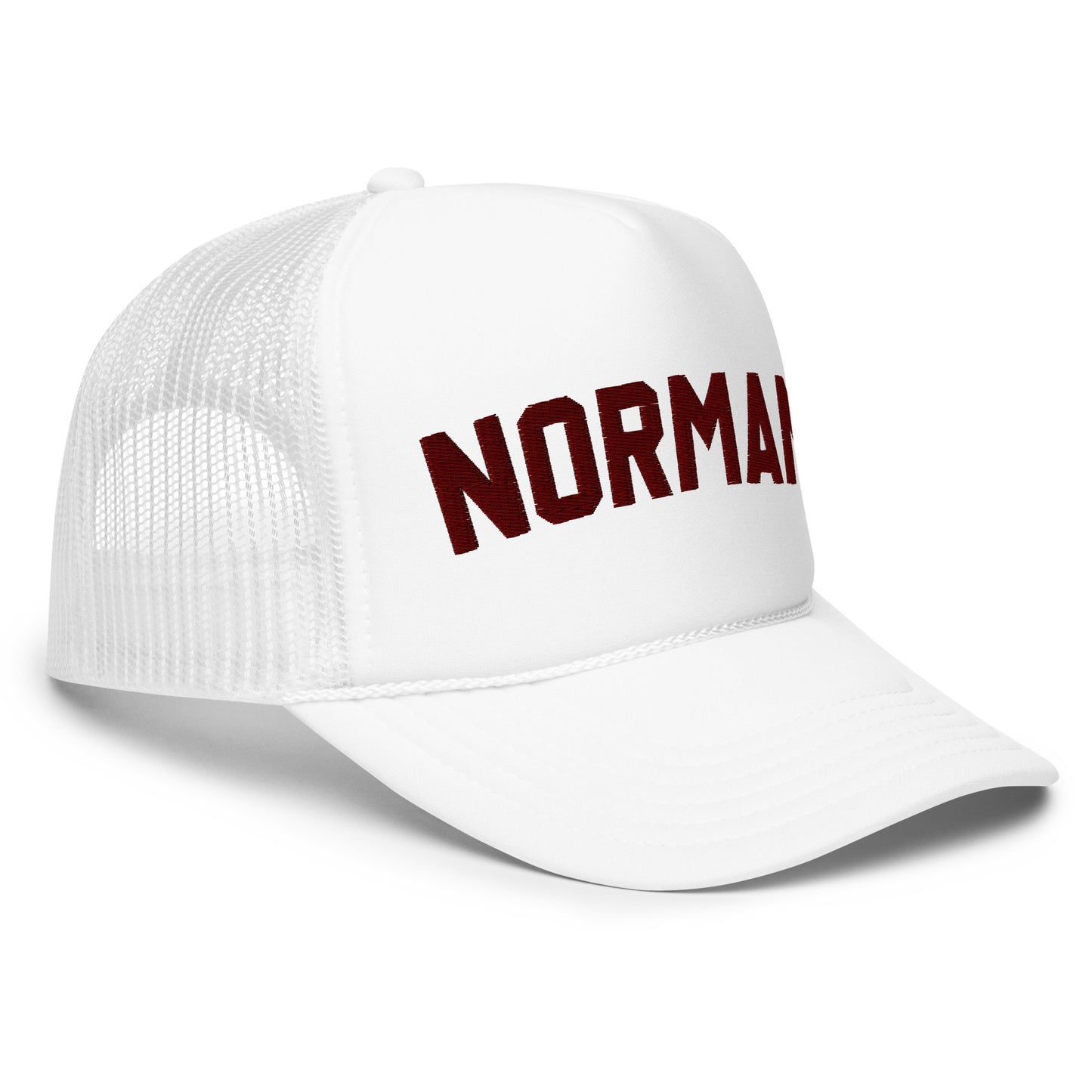 Norman Embroidered Foam Trucker Hat