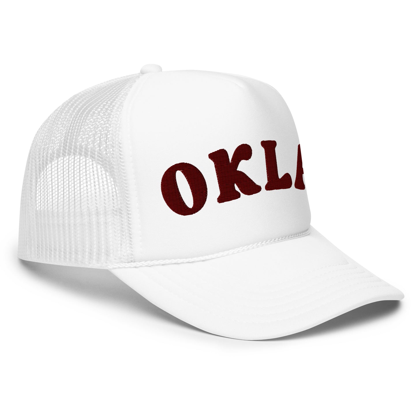 OKLA Embroidered Foam Trucker Hat