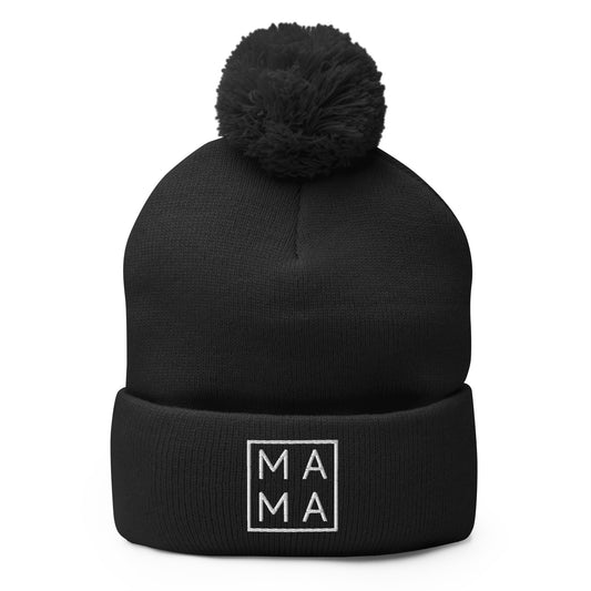 Mama Pom-Pom Beanie